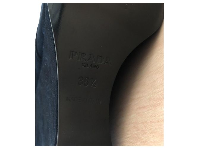 Botas Prada de piel de ternera ante negro - vista 11