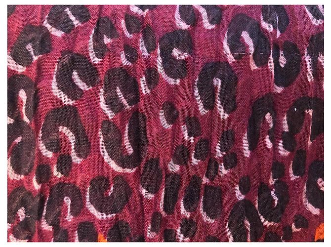 Bufanda Louis Vuitton de la Colección Stephen Sprouse con estampado de leopardo Multicolor - vista 3