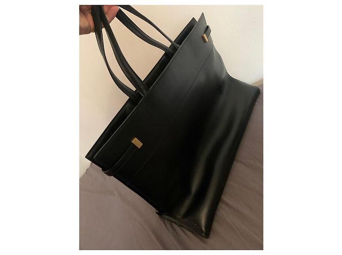 Borsa Yves Saint Laurent Manhattan Nero - vista 2