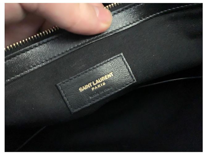 Borsa Yves Saint Laurent Manhattan Nero - vista 7