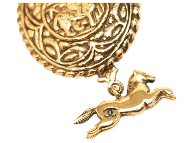Collana Cavallo Marchio Coco Chanel D'oro - vista 3