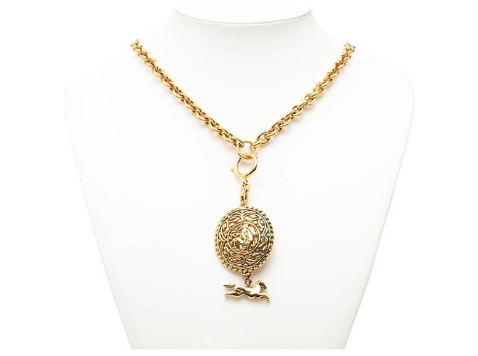 Collana Cavallo Marchio Coco Chanel D'oro - vista 4