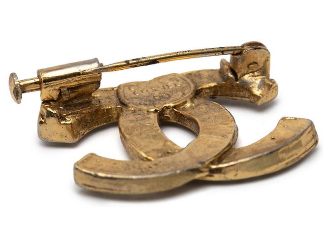 Chanel Coco Mark Strass Brosche Golden - Ansicht 4