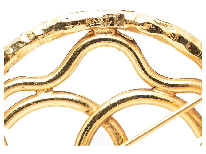 Spilla Chanel Coco Mark in Placcato Oro D'oro - vista 6