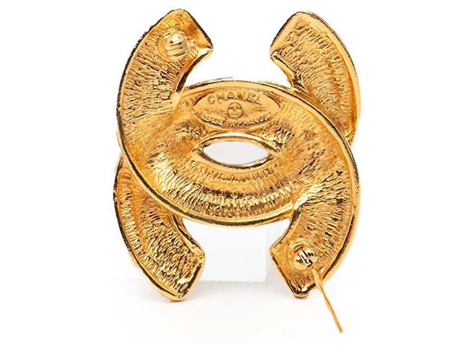Spilla Matelassé Coco Mark di Chanel D'oro - vista 3
