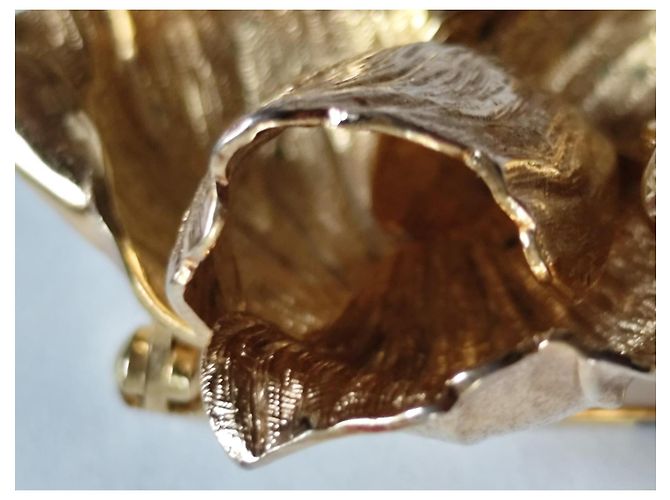 Spilla Christian Dior placcata oro Gold hardware - vista 4