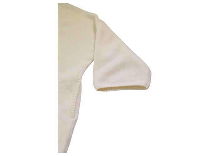 Autre Marque Oversized Hoodie Pullover aus 100 % Kaschmir für Damen | Creme | Pariser Luxus Roh - Ansicht 6