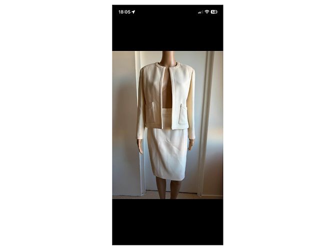 Completo Chanel Giacca e Gonna Crudo - vista 2