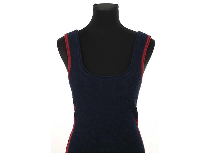 Paco Rabanne Vestido de algodón azul marino - Ansicht 2
