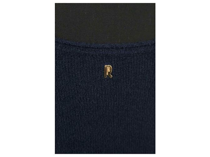 Paco Rabanne Vestido de algodón azul marino - Ansicht 5
