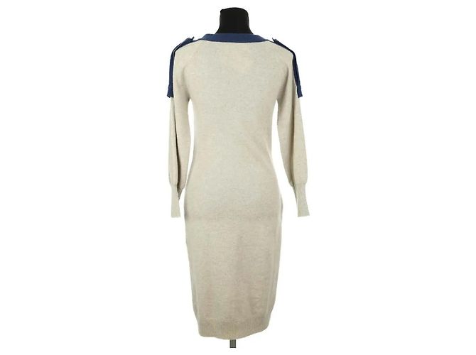 Chanel Vestido de cachemira gris - vista 5