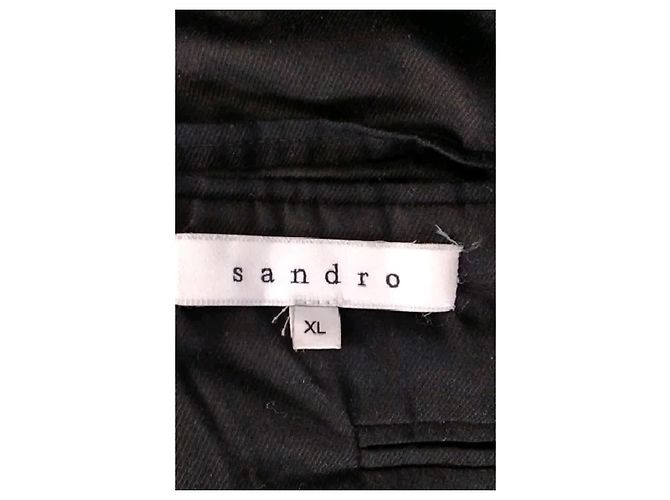 Sandro Black wool coat - view 5