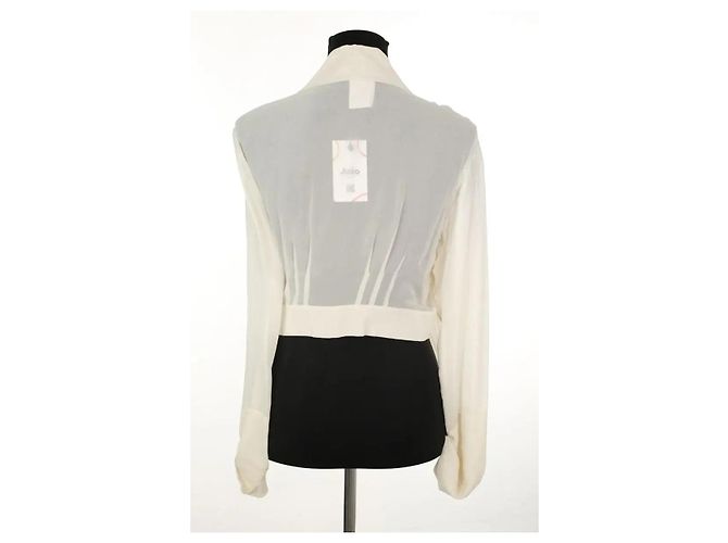 Chanel Blusa de seda beige - vista 4