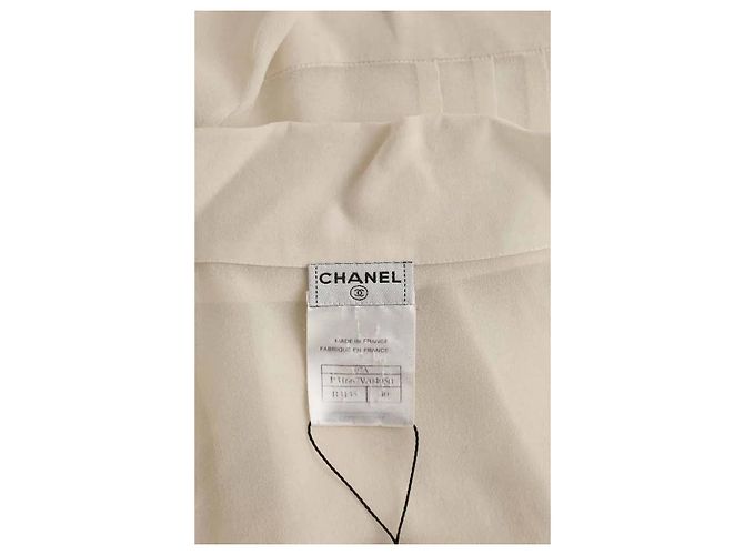 Chanel Blusa de seda beige - vista 5