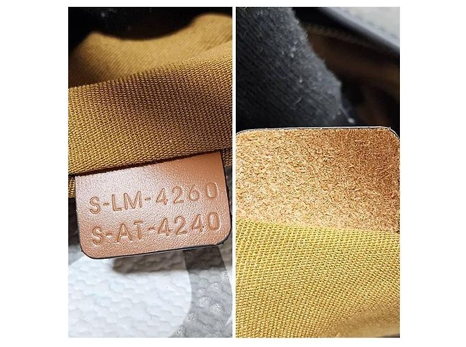 Triomphe Céline Borsa tote verticale Celine in tela monogramma marrone - vista 2