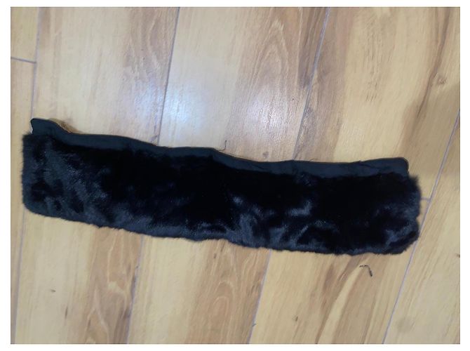 Autre Marque Casaco acolchoado preto com capuz e pelo sintético - vista 11