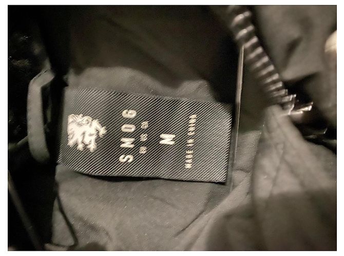 Autre Marque Casaco acolchoado preto com capuz e pelo sintético - vista 5