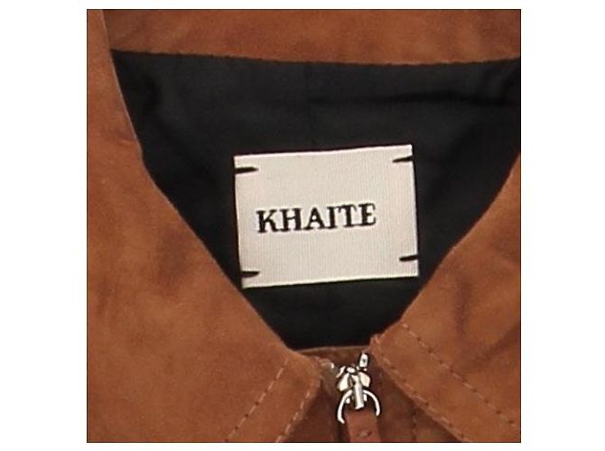 Khaite Wildlederjacke in Braun mit Silberdetails - Ansicht 5
