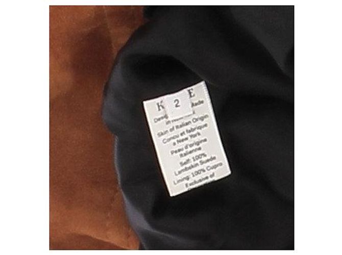 Khaite Wildlederjacke in Braun mit Silberdetails - Ansicht 6