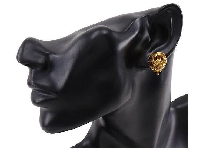 Timeless Orecchini vintage a clip Coco Mark di Chanel D'oro - vista 2