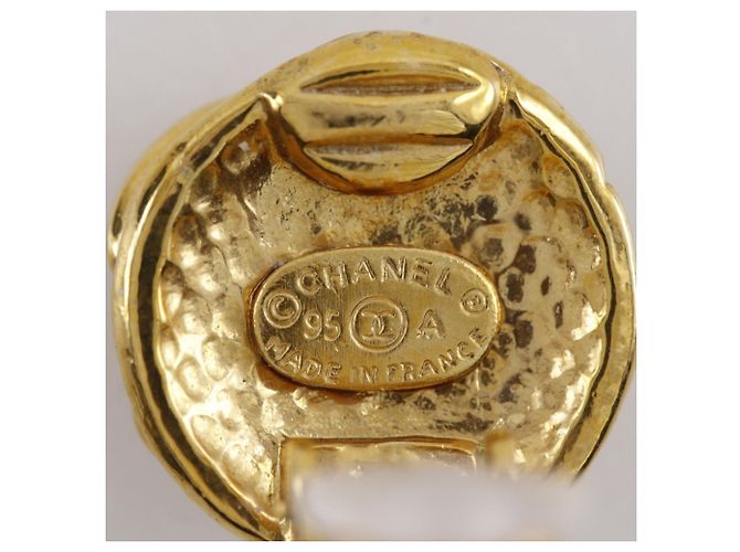 Timeless Orecchini vintage a clip Coco Mark di Chanel D'oro - vista 5