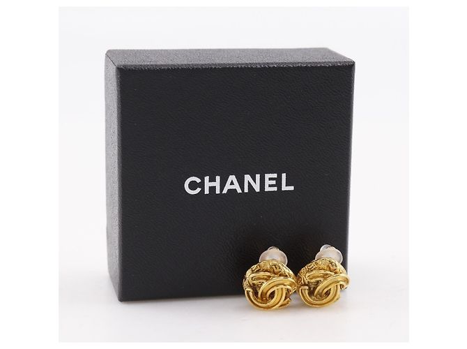 Timeless Orecchini vintage a clip Coco Mark di Chanel D'oro - vista 6