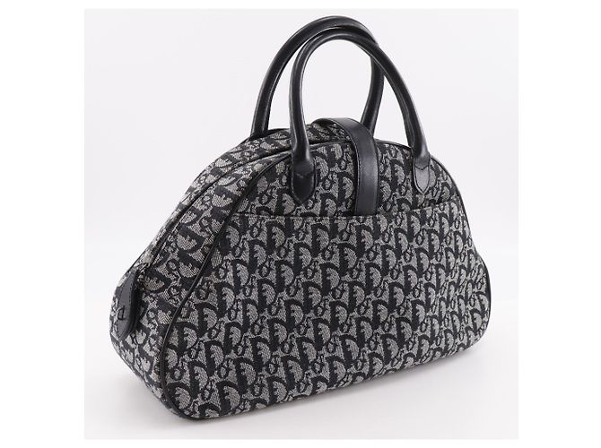 Borsa Double Saddle Christian Dior Blu navy - vista 3