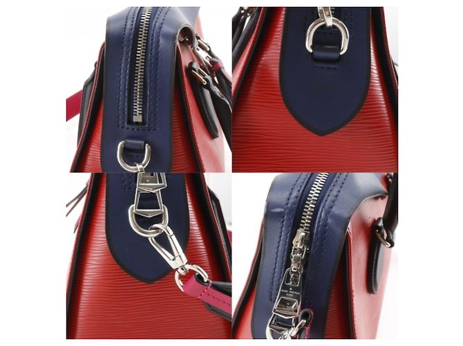 Borsa Tote Tuileries di Louis Vuitton Rosso Blu navy - vista 13