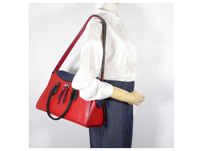 Borsa Tote Tuileries di Louis Vuitton Rosso Blu navy - vista 20