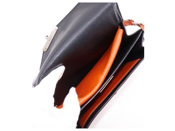 Borsa a spalla 2 in 1 Saffiano BN924K di Prada Rosso Arancione - vista 5