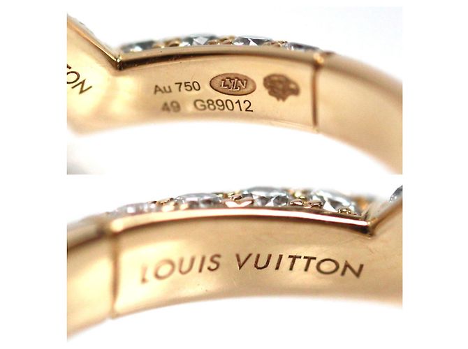 Anello in oro rosa 18K con diamanti Louis Vuitton - vista 5