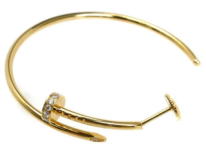 Pendientes de aro Juste un Clou en oro amarillo de 18K de Cartier - vista 5
