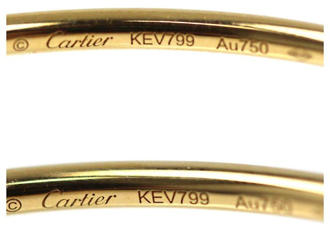 Pendientes de aro Juste un Clou en oro amarillo de 18K de Cartier - vista 7