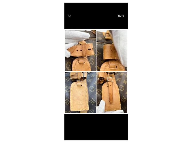 Louis Vuitton Borsa da Viaggio Keepall 55 Marrone - vista 12