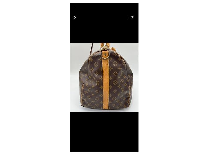 Louis Vuitton Borsa da Viaggio Keepall 55 Marrone - vista 2