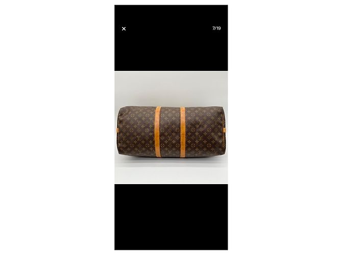 Louis Vuitton Borsa da Viaggio Keepall 55 Marrone - vista 4