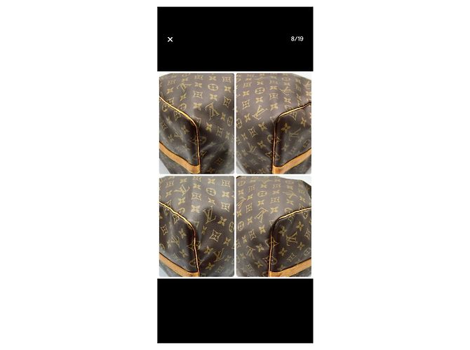 Louis Vuitton Borsa da Viaggio Keepall 55 Marrone - vista 5