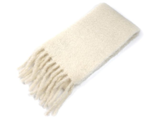 Sciarpa in mohair con frange da donna Loewe Bianco - vista 2