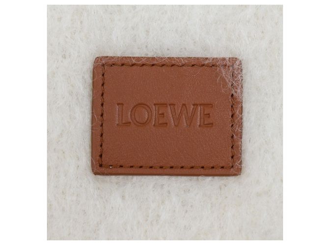 Sciarpa in mohair con frange da donna Loewe Bianco - vista 4