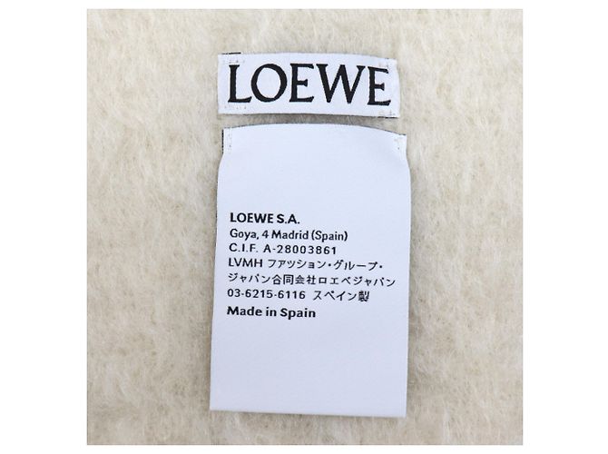Sciarpa in mohair con frange da donna Loewe Bianco - vista 5