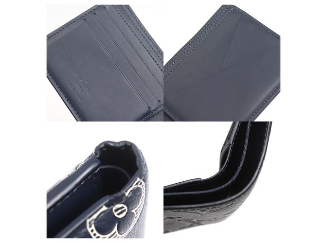 Louis Vuitton Navy Monogram Shadow Bifold Wallet Navy blue - view 5