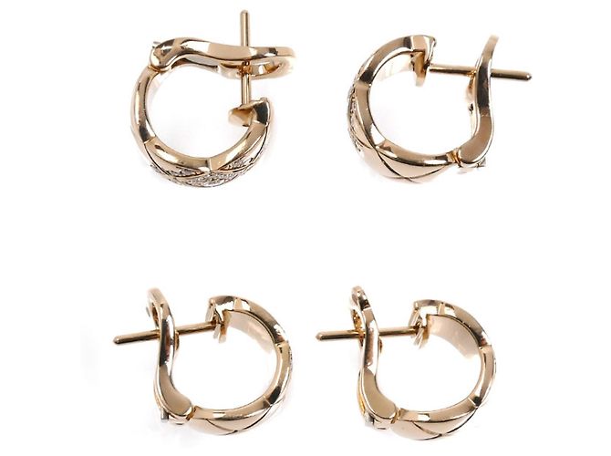 Orecchini in diamante Coco Crush in oro rosa 18K di Chanel - vista 2
