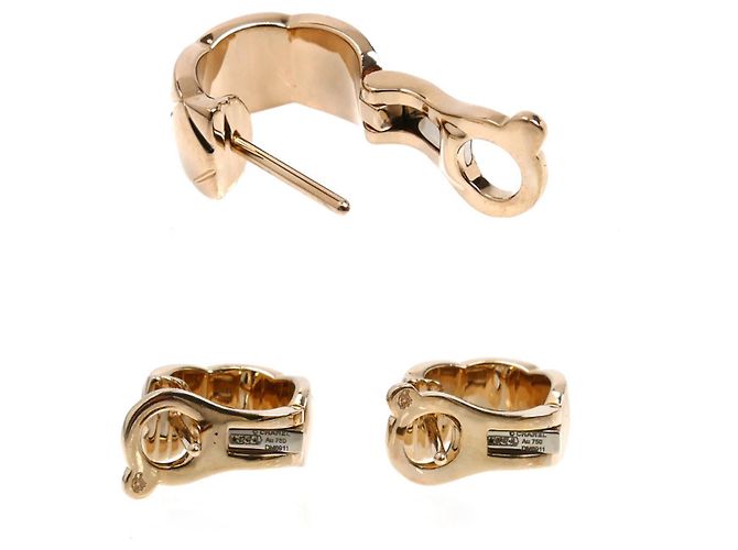 Orecchini in diamante Coco Crush in oro rosa 18K di Chanel - vista 3