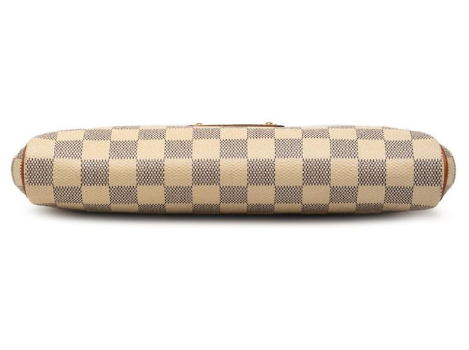 Borsa a spalla Eva con catena Damier Azur di Louis Vuitton Bianco - vista 3