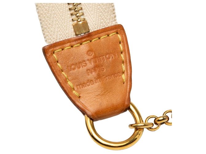 Borsa a spalla Eva con catena Damier Azur di Louis Vuitton Bianco - vista 6