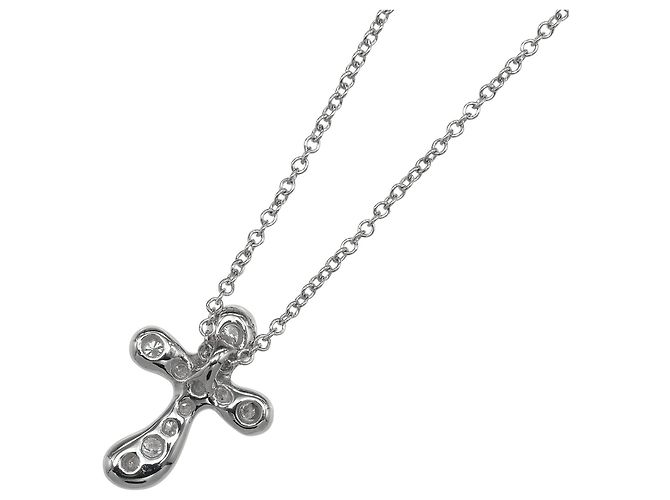 Collana Dots Cross in Platino950 di Tiffany & Co. - vista 3