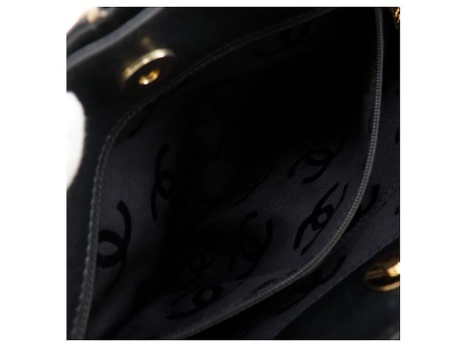Borsa Wild Stitch in pelle di vitello nera CHANEL Nero - vista 9