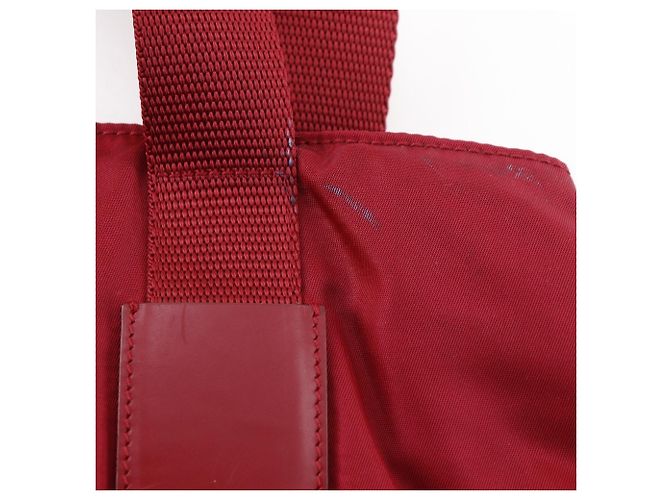 Rote Nylon-Tote von Prada B10310 - Ansicht 11