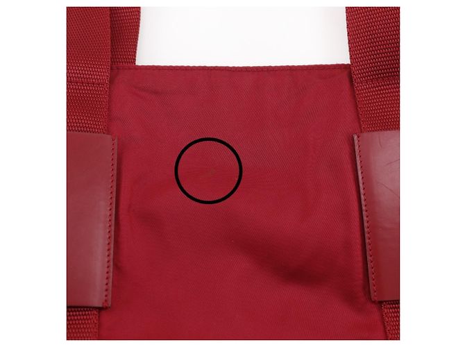 Rote Nylon-Tote von Prada B10310 - Ansicht 12