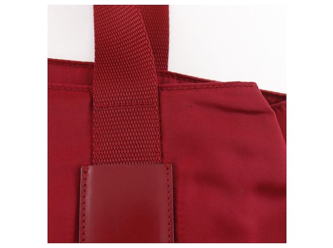 Rote Nylon-Tote von Prada B10310 - Ansicht 15
